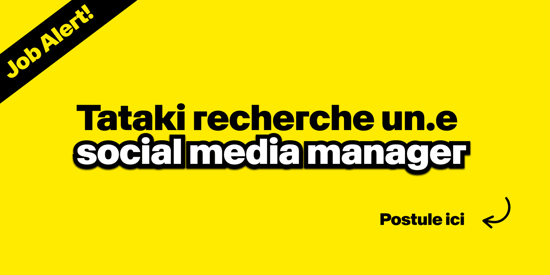 Tataki recherche un.e social media manager